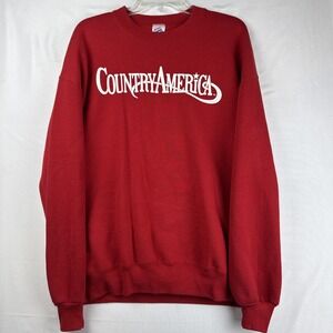 Vintage Jerzees Super Sweats Country America Crewneck Sweatshirt USA XL